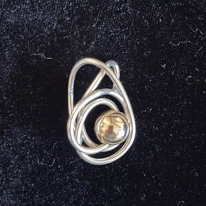 Jenni K Gold and SS Swirl Pendant